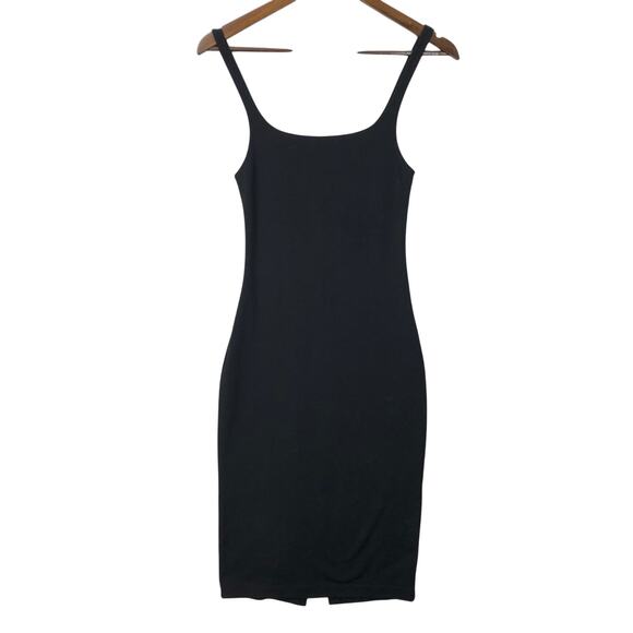 Zara Trafaluc Black Sleeveless Bodycon Midi Dress Women's Small EUC - Picture 1 of 9